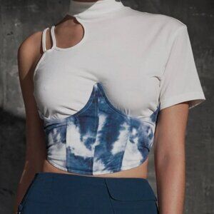 tie dye cloud corset size large